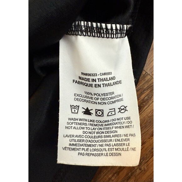 Nike Golf Polo Shirt Dri Fit Mens Large Short Sleeve Black Polyester Stretch - Picture 6 of 9